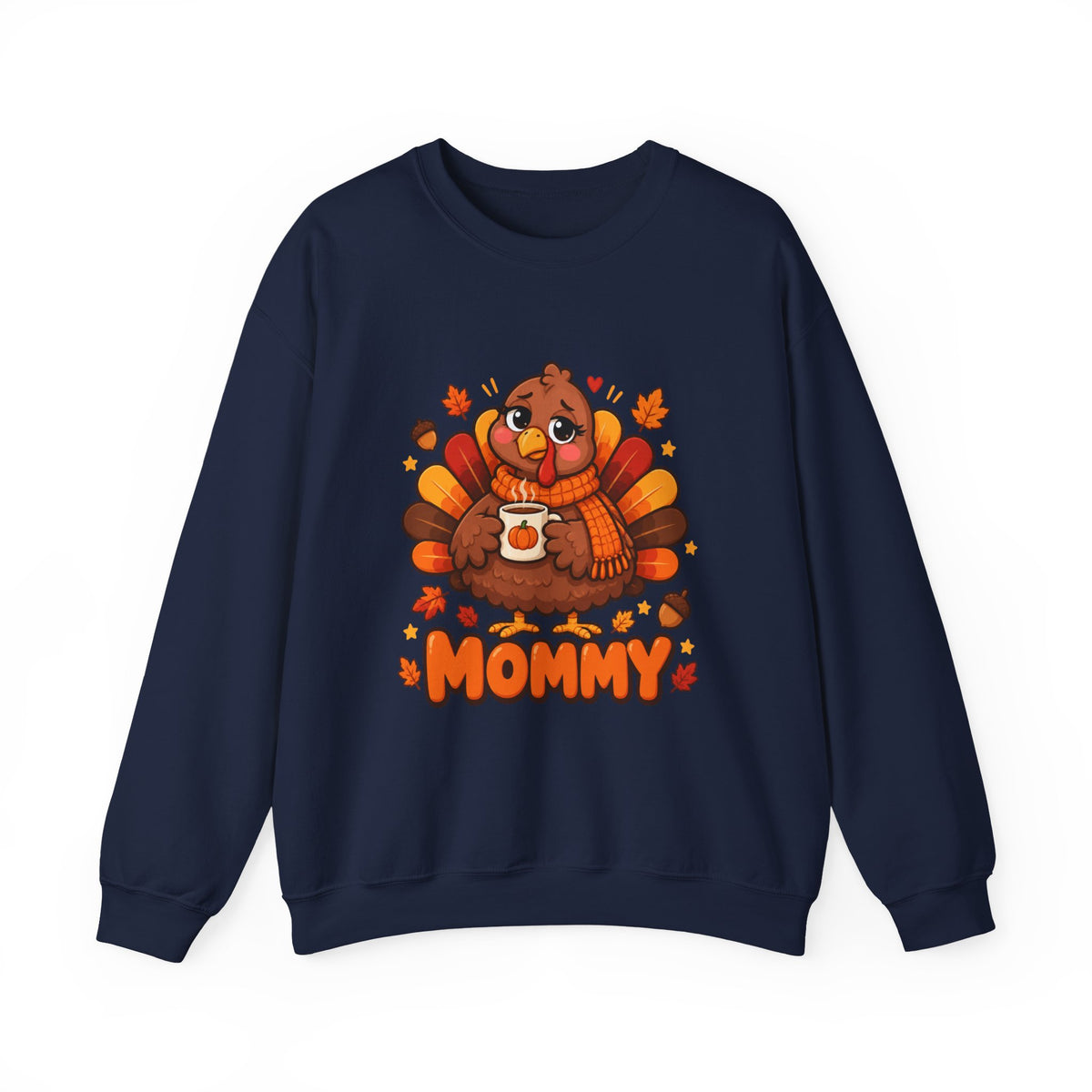 Mommy Thanksgiving Turkey Crewneck Sweatshirt