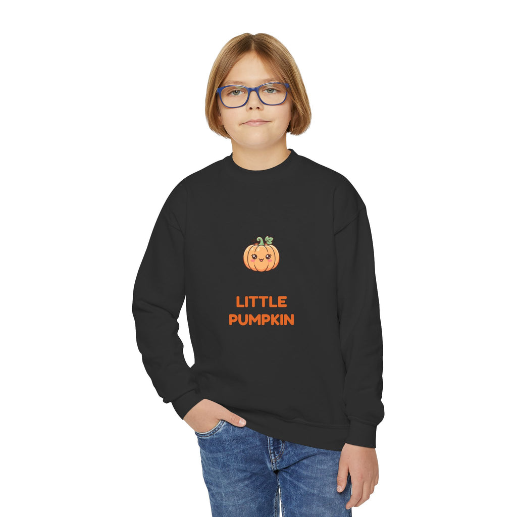 Little Pumpkin Fall Youth Crewneck Sweatshirt