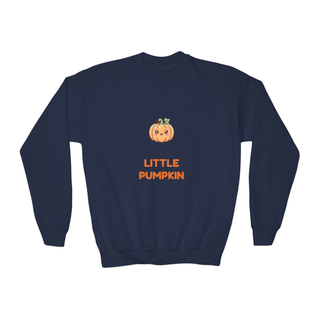 Little Pumpkin Fall Youth Crewneck Sweatshirt